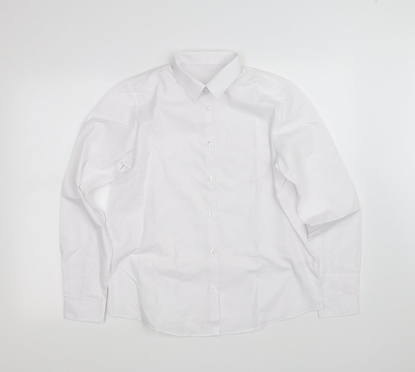 George Girls White   Basic Button-Up Size 15-16 Years