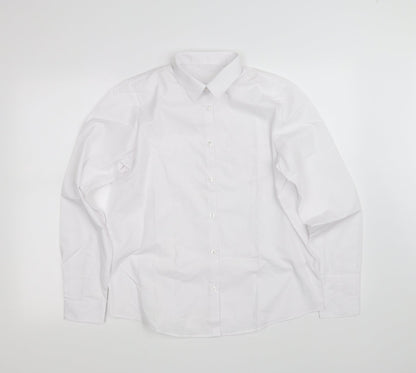George Girls White   Basic Button-Up Size 15-16 Years