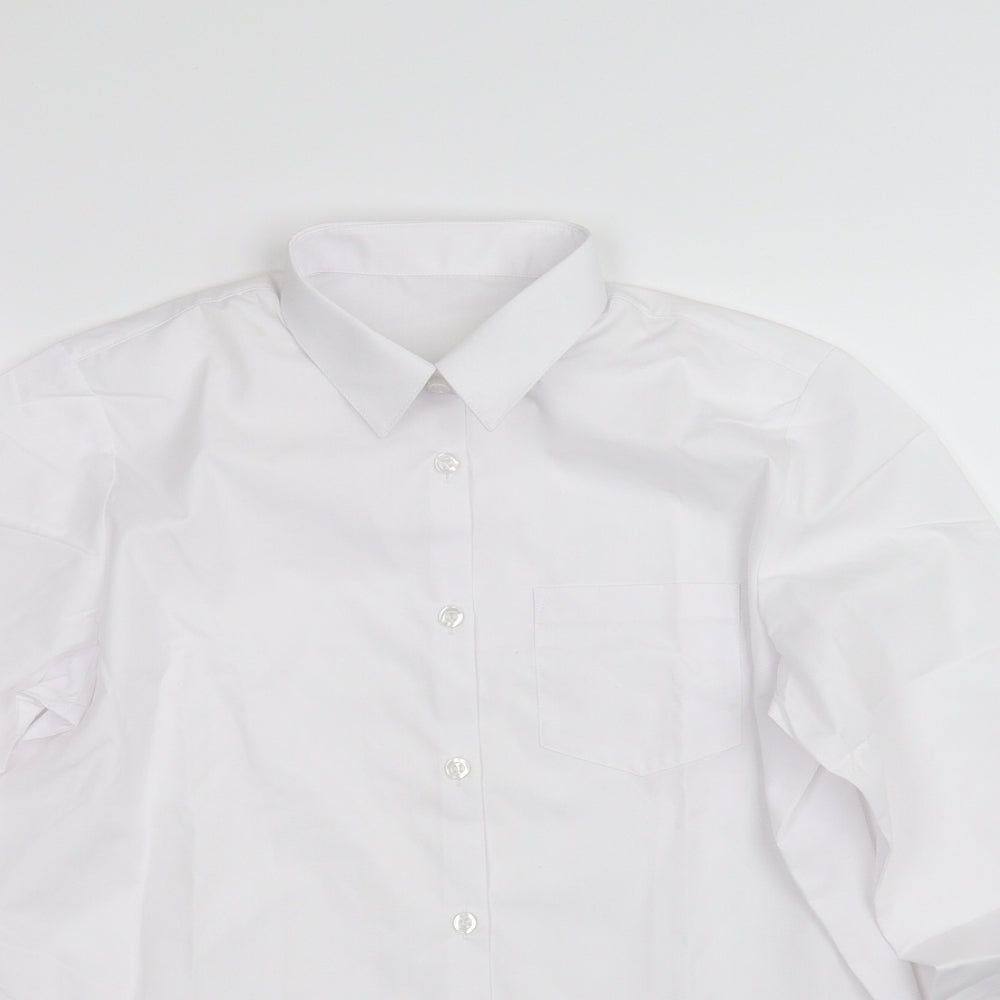 George Girls White   Basic Button-Up Size 15-16 Years
