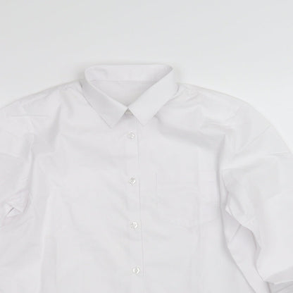 George Girls White   Basic Button-Up Size 15-16 Years
