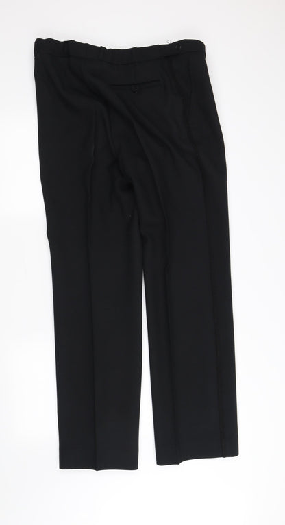Womens UK Size 42 in pre worn Regular Fit  Black Trousers