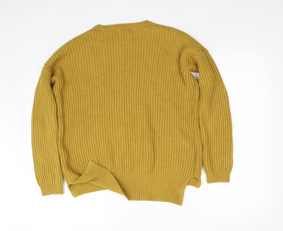 Forever 21 Womens Yellow   Pullover Jumper Size S