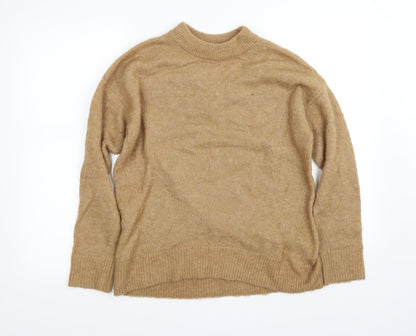 H&M Womens Yellow   Pullover Sweatshirt Size XS