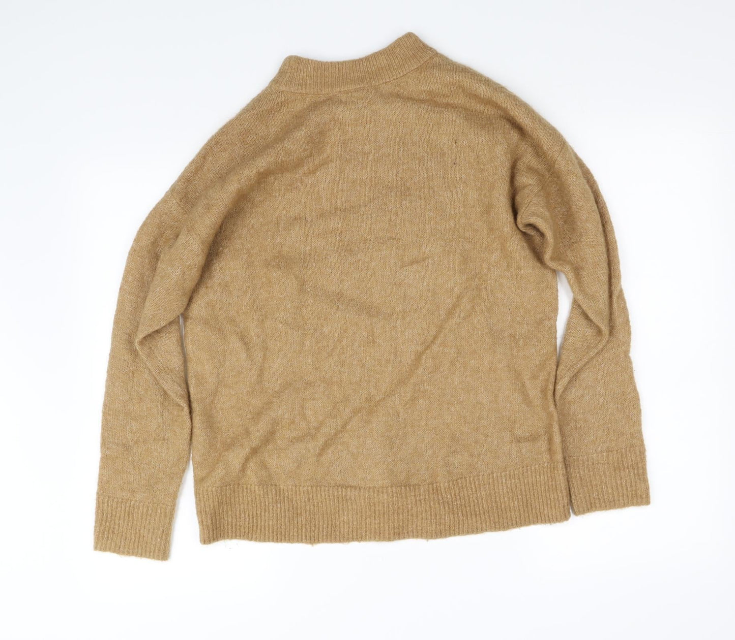 H&M Womens Yellow   Pullover Sweatshirt Size XS