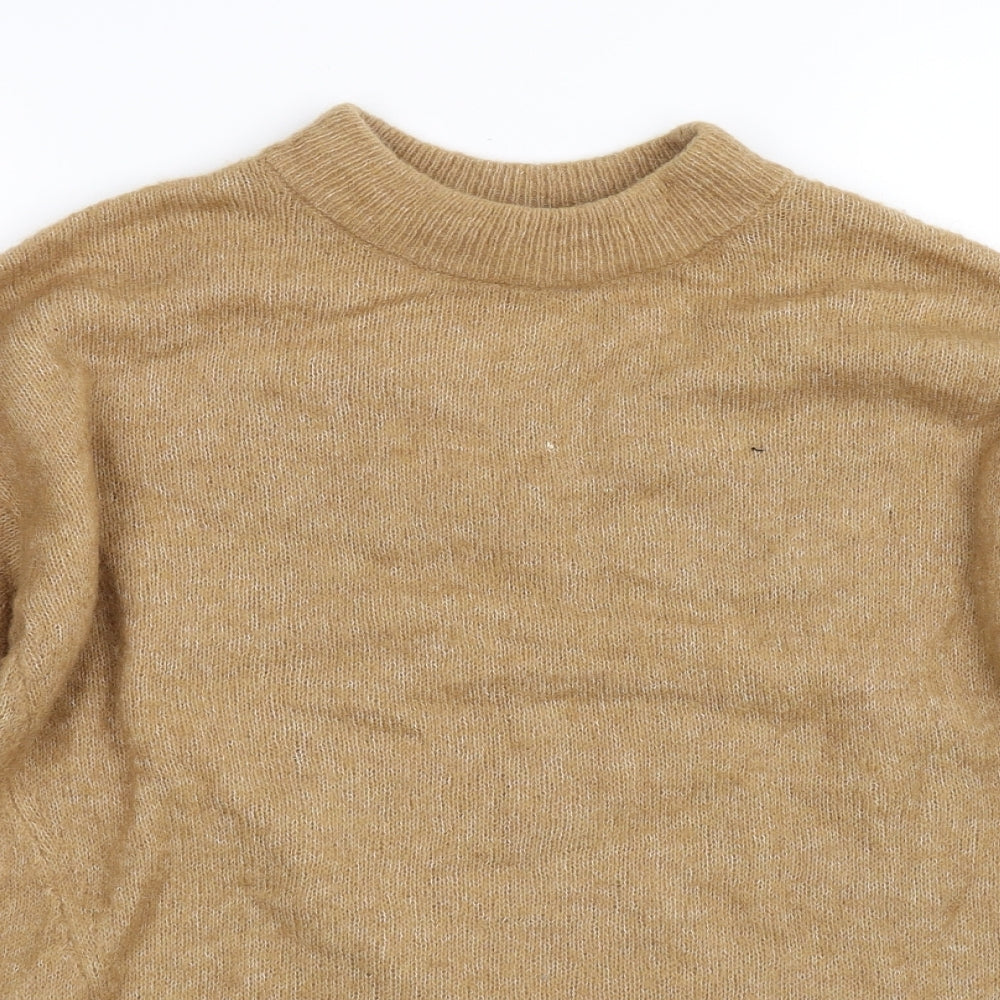 H&M Womens Yellow   Pullover Sweatshirt Size XS