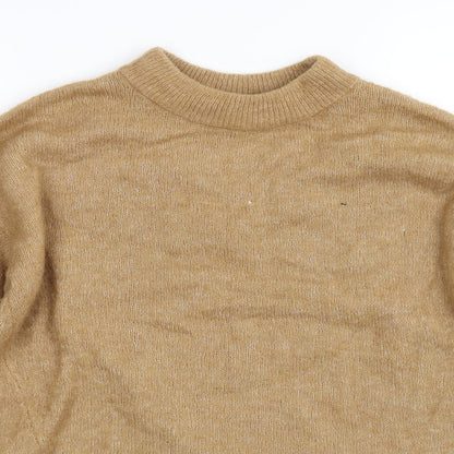 H&M Womens Yellow   Pullover Sweatshirt Size XS