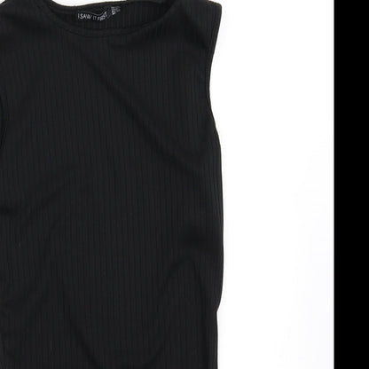 I SAW IT FIRST Womens Black   Basic Blouse Size 10