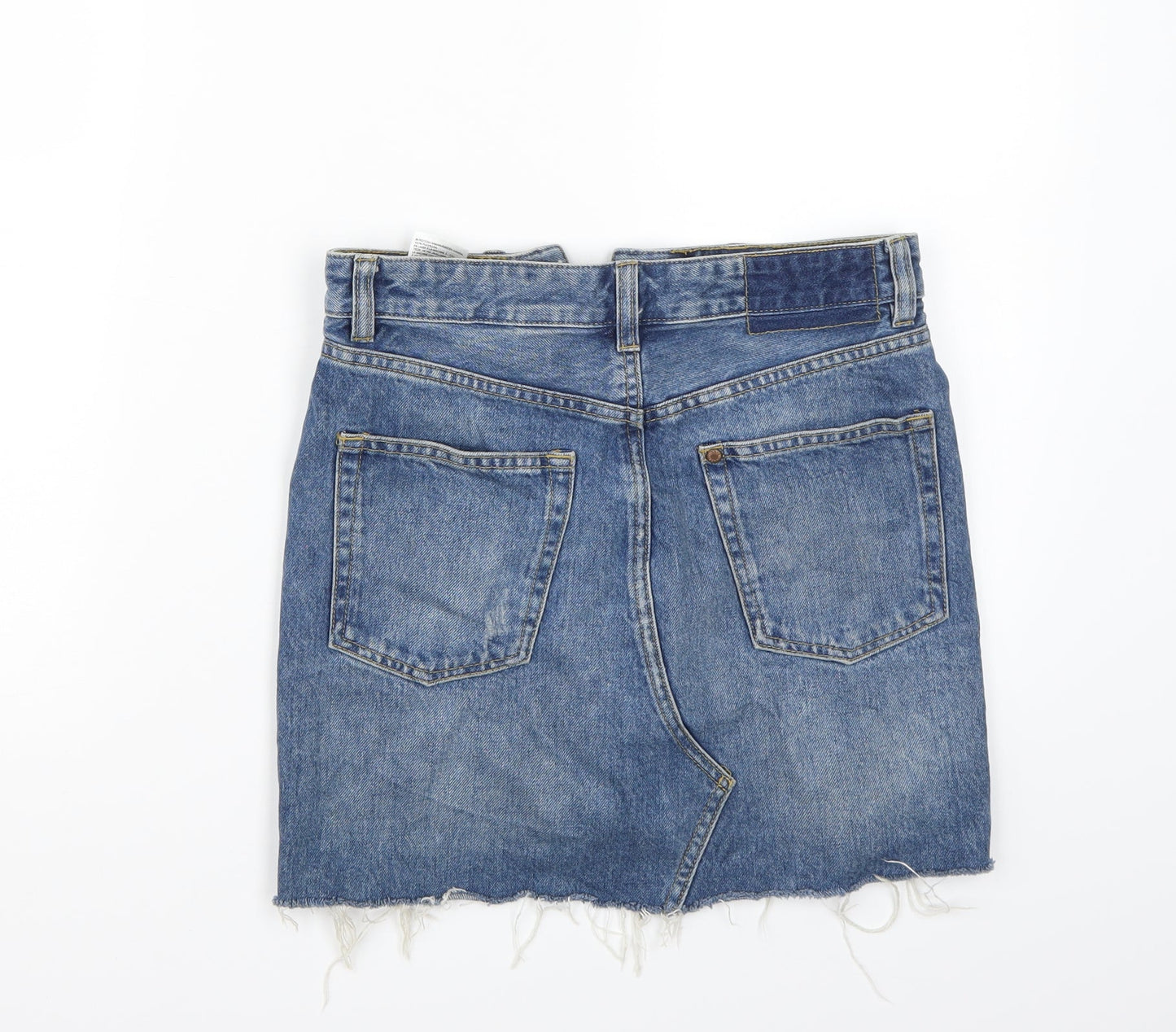 &denim Womens Blue   A-Line Skirt Size 4  - l