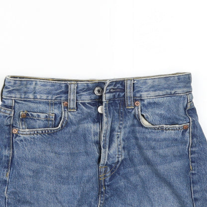 &denim Womens Blue   A-Line Skirt Size 4  - l