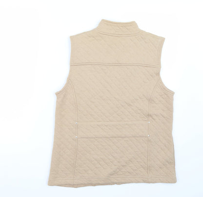 Womens UK Size M Viyella Beige Gilet