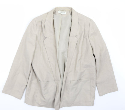 Holmewood Womens Beige   Jacket Suit Jacket Size 18