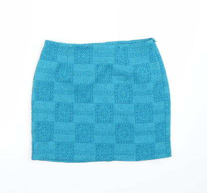 Forever21 Womens Blue   A-Line Skirt Size M