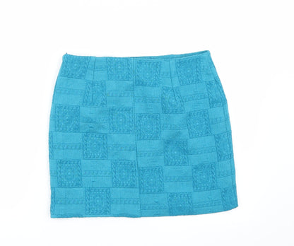 Forever21 Womens Blue   A-Line Skirt Size M