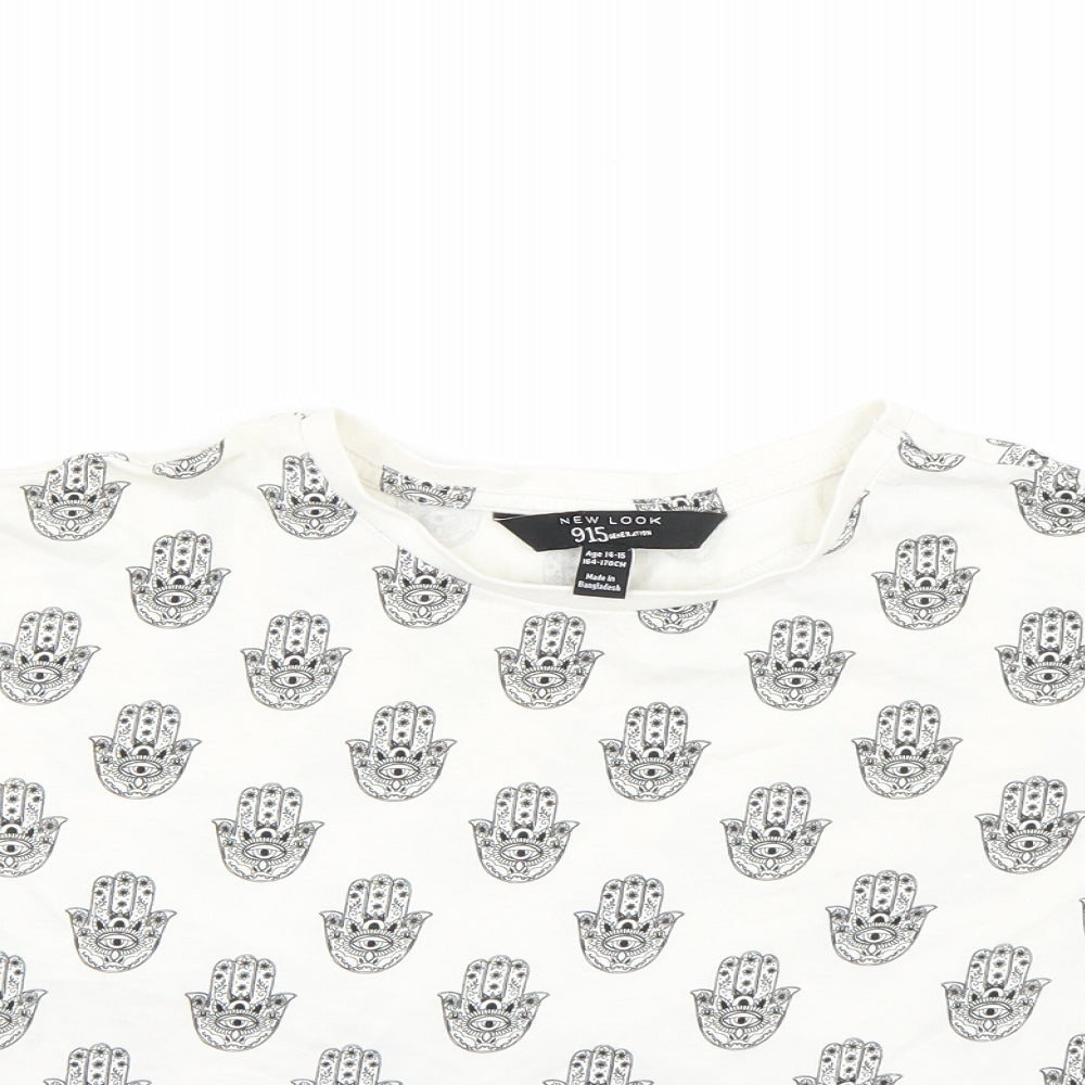Newlook Womens White   Basic T-Shirt Size 14