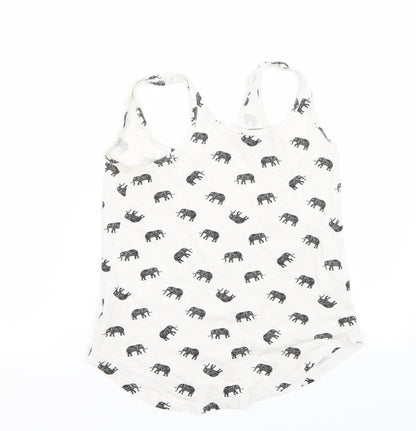 Primark Womens White   Basic Tank Size 4