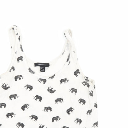 Primark Womens White   Basic Tank Size 4