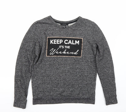 Primark Womens Grey   Pullover Jumper Size 8
