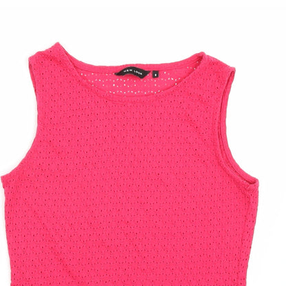 Newlook Womens Pink   Basic T-Shirt Size 8