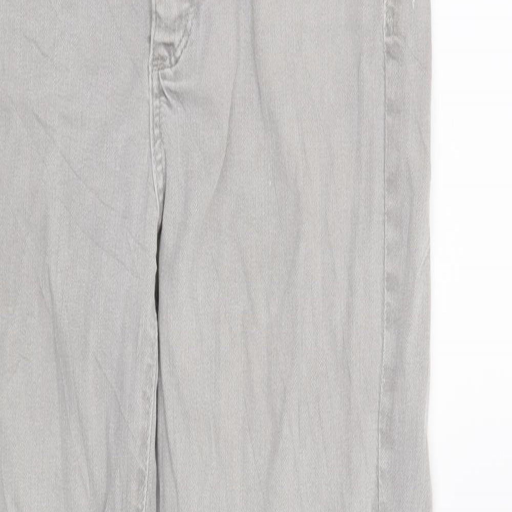 Womens UK Size 28 in Preworn Regular Fit Straight Grey Jeans