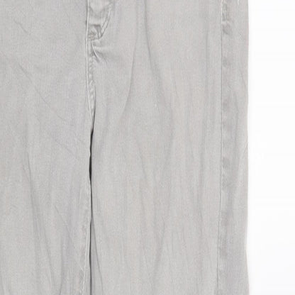 Womens UK Size 28 in Preworn Regular Fit Straight Grey Jeans