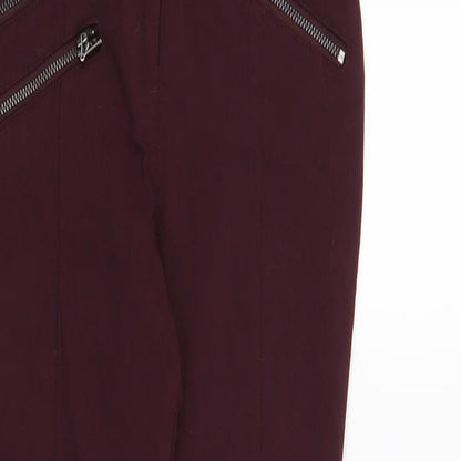 Primark Womens Red   Trousers  Size 4 L28 in