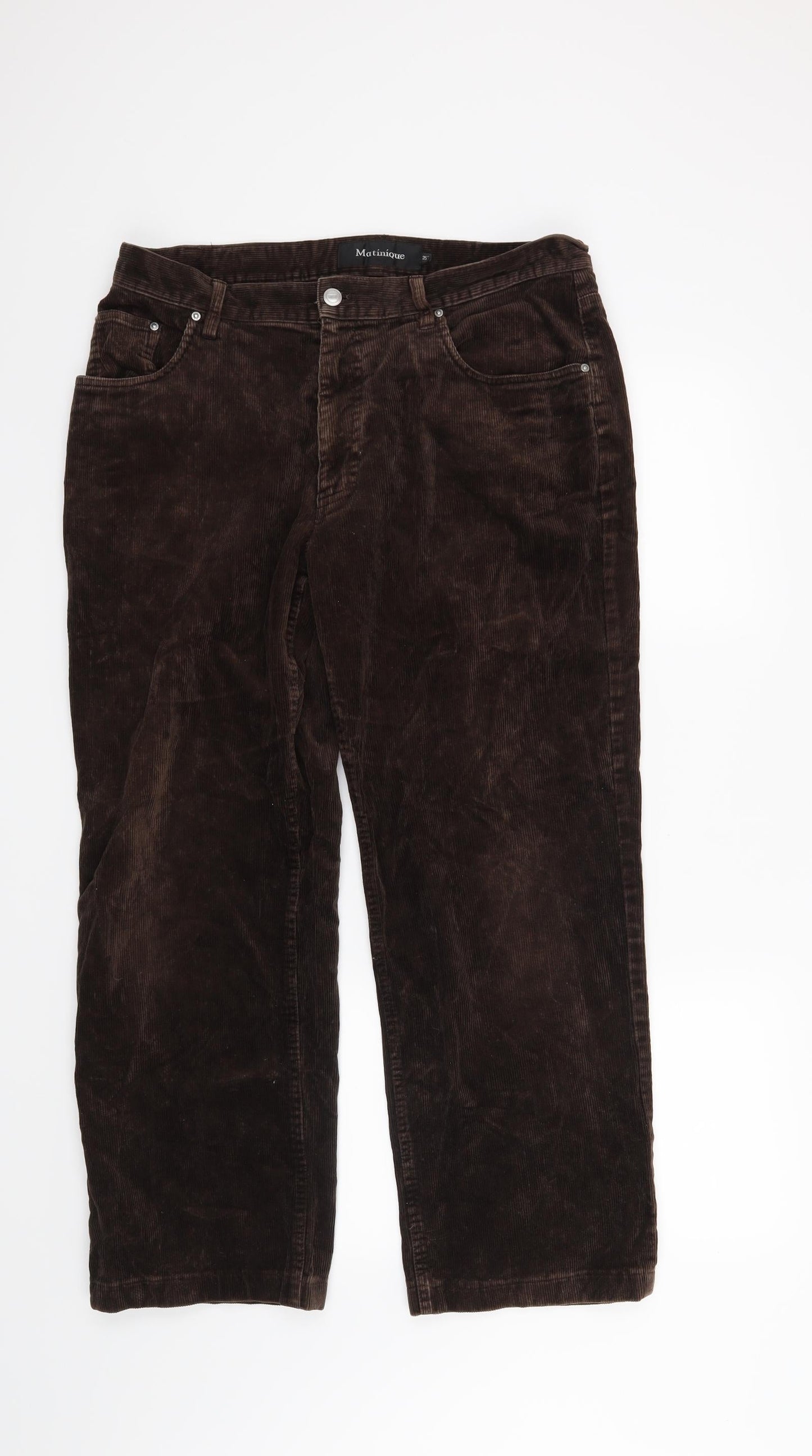 Preworn Mens Brown   Trousers  Size 35 in L27 in