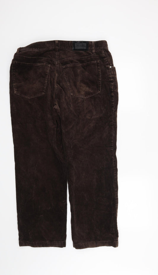 Preworn Mens Brown   Trousers  Size 35 in L27 in