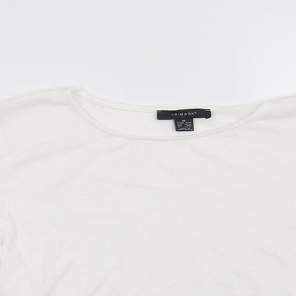 Primark Womens White   Basic Blouse Size 12