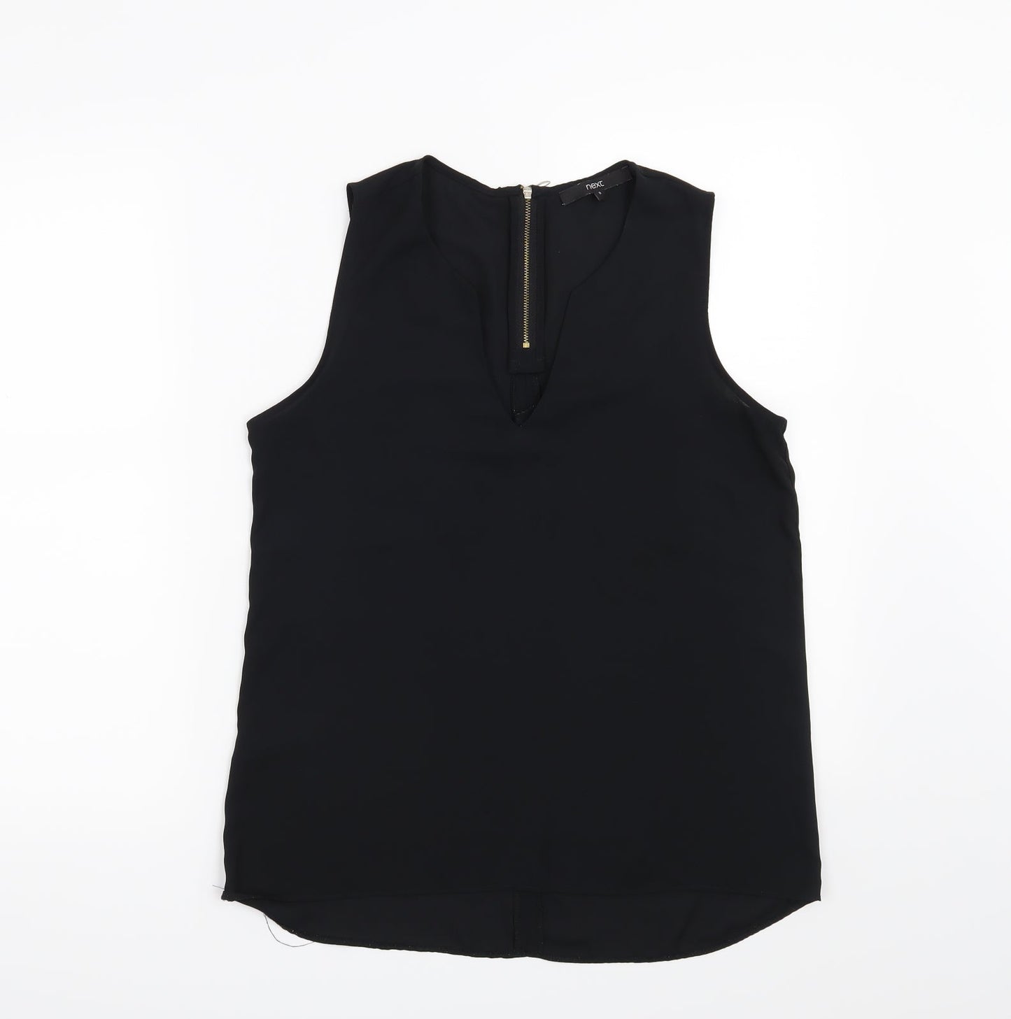 Womens UK Size 8 NEXT Black Basic Blouse