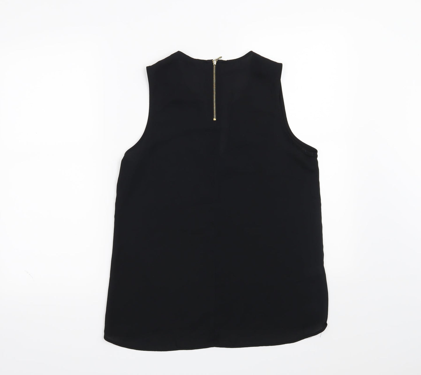 Womens UK Size 8 NEXT Black Basic Blouse