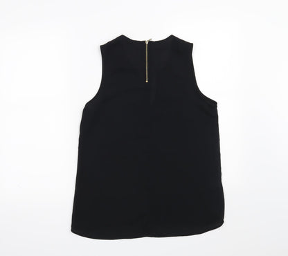 Womens UK Size 8 NEXT Black Basic Blouse