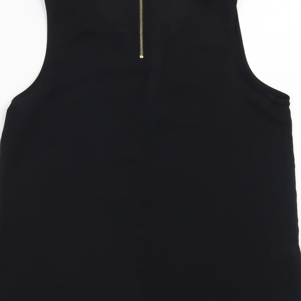 Womens UK Size 8 NEXT Black Basic Blouse