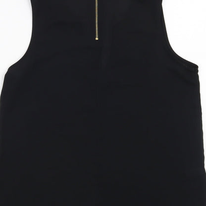 Womens UK Size 8 NEXT Black Basic Blouse