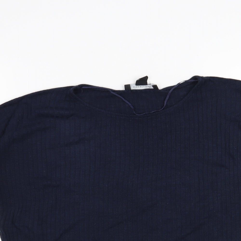 Womens UK Size 12 Atmosphere Blue Basic T-Shirt