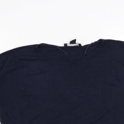 Womens UK Size 12 Atmosphere Blue Basic T-Shirt