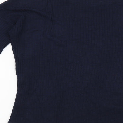 Womens UK Size 12 Atmosphere Blue Basic T-Shirt