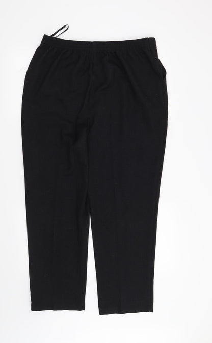 Matalan Womens Black   Trousers  Size 14 L28 in