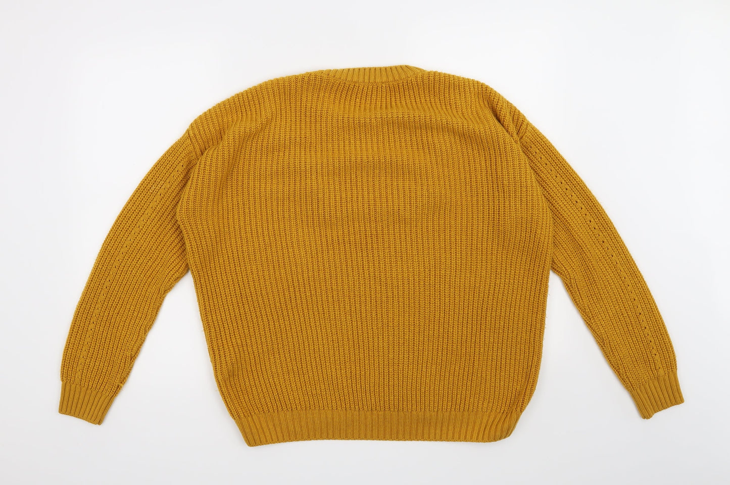 Primark Womens Yellow   Henley Jumper Size 10