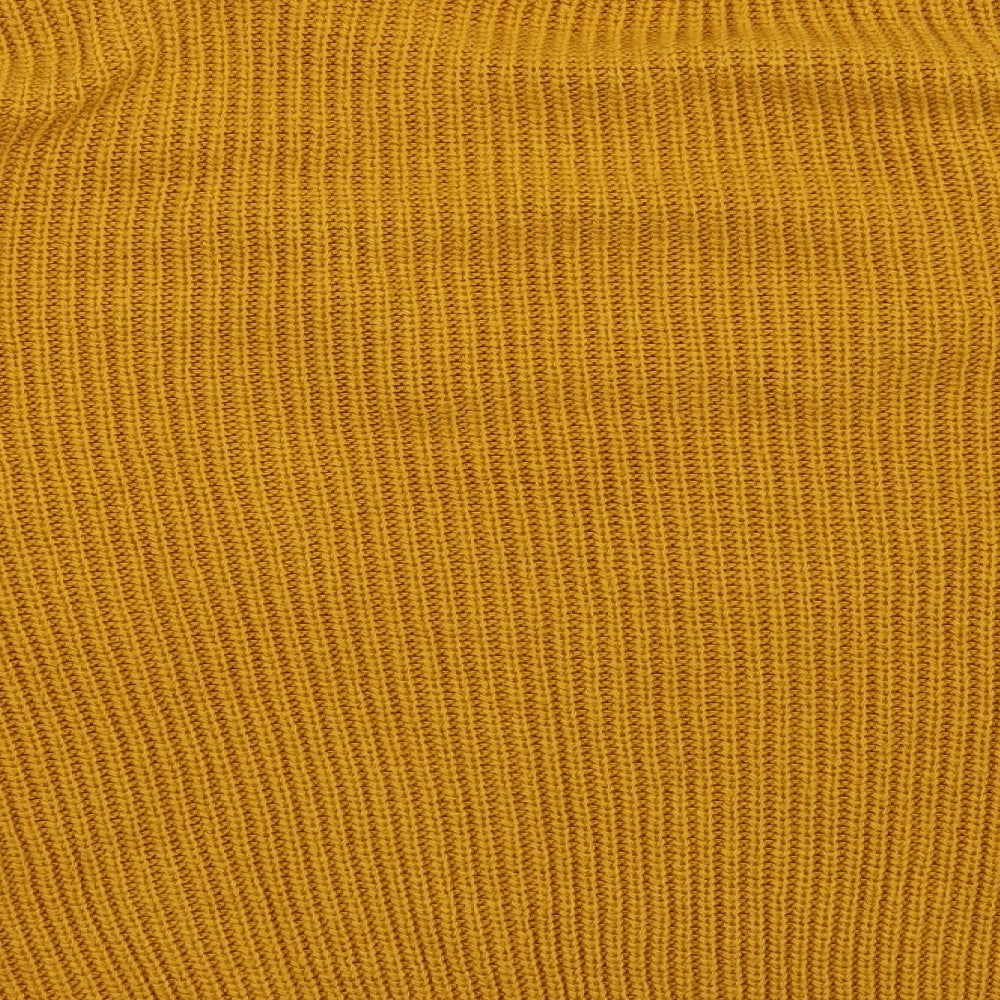 Primark Womens Yellow   Henley Jumper Size 10