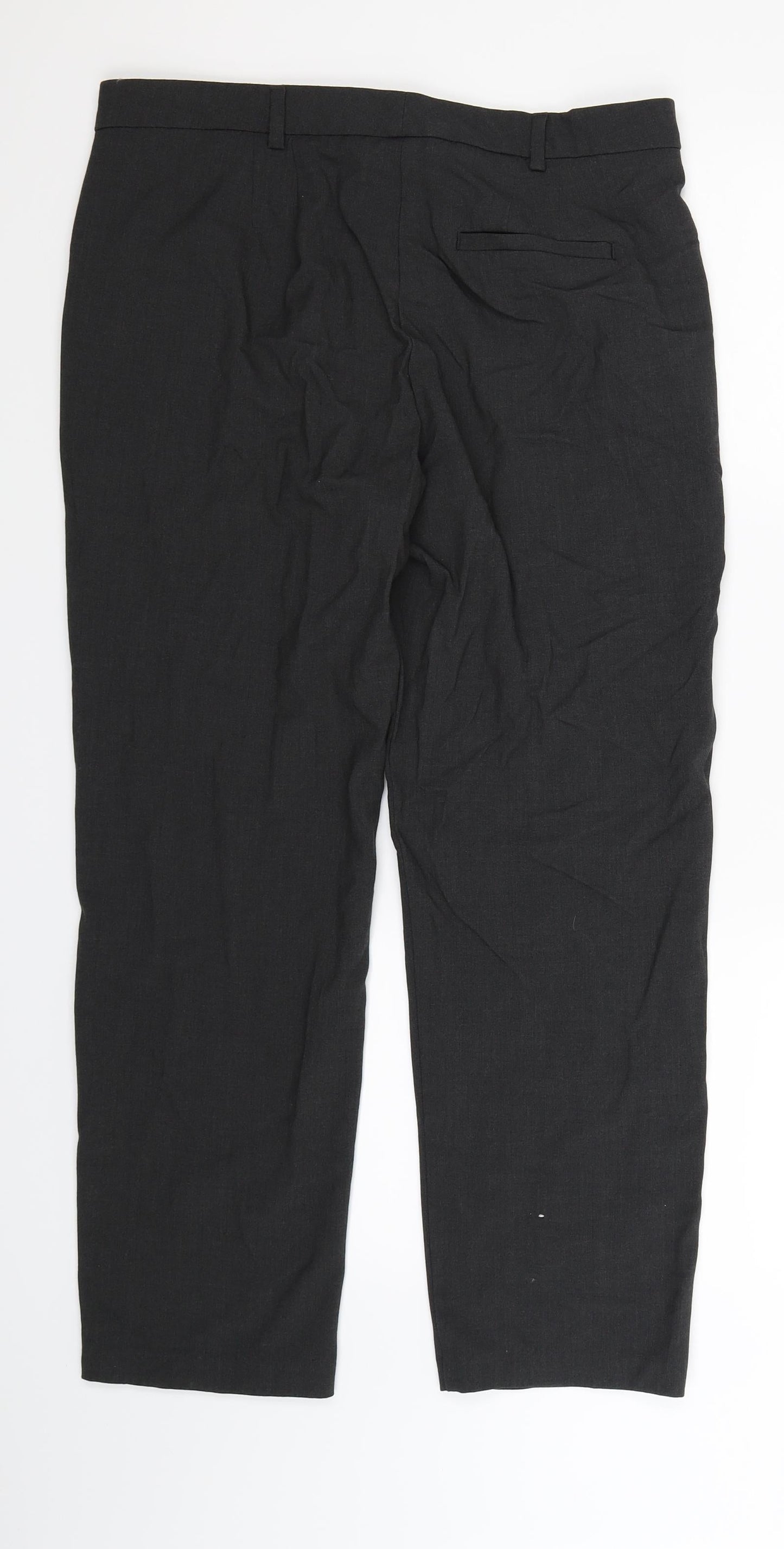 Womens UK Size 14 Marks and Spencer Regular Fit  Grey Trousers