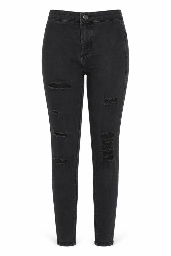 Womens UK Size 25 in Topshop Extra-Slim Fit Jegging Black Jeans