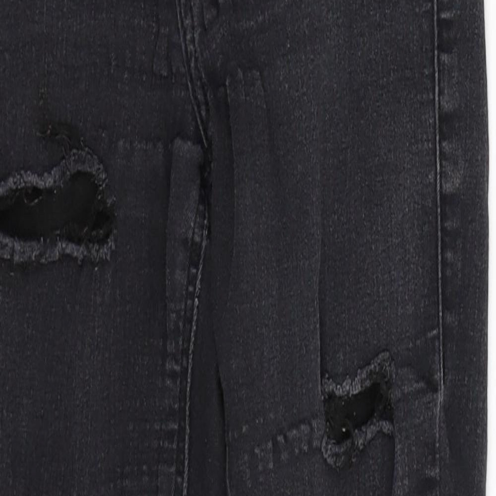Topshop Womens Black  Denim Jegging Jeans Size 25 in L26 in