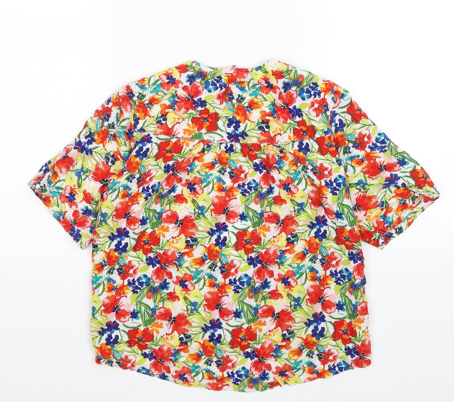 TU Girls Multicoloured Floral  Cardigan Jumper Size 7 Years