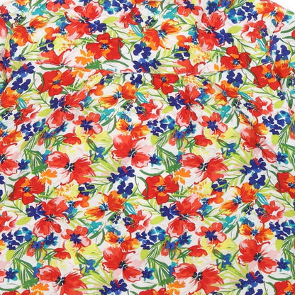 TU Girls Multicoloured Floral  Cardigan Jumper Size 7 Years
