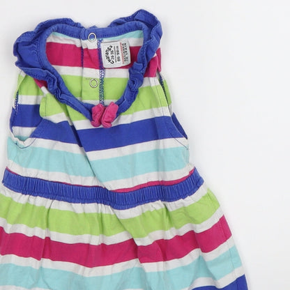 Charanga Girls Multicoloured Striped  Fit & Flare  Size 2-3 Years
