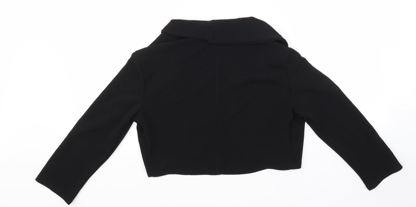 Womens UK Size 12 Boohoo Black 3-in-1 Jacket