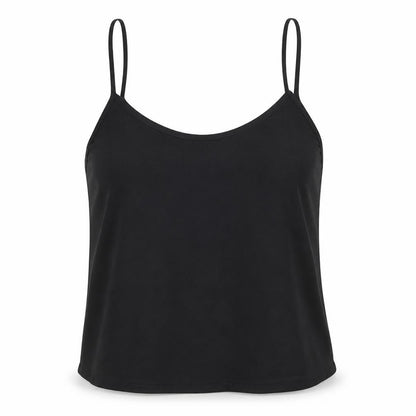 Womens UK Size 10 Topshop Black Basic Tank