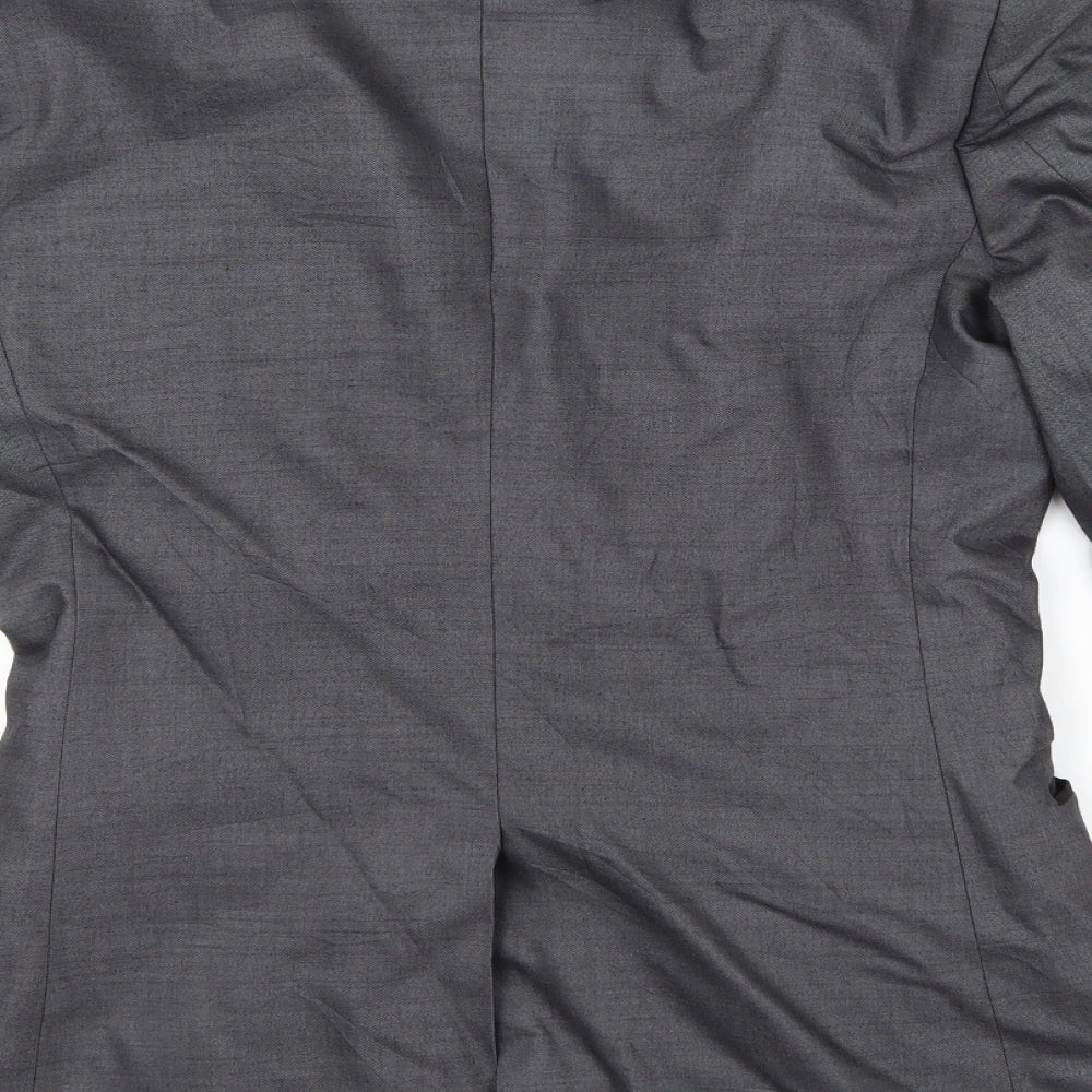 Mens UK Size 34 River Island Regular Grey Suit Jacket