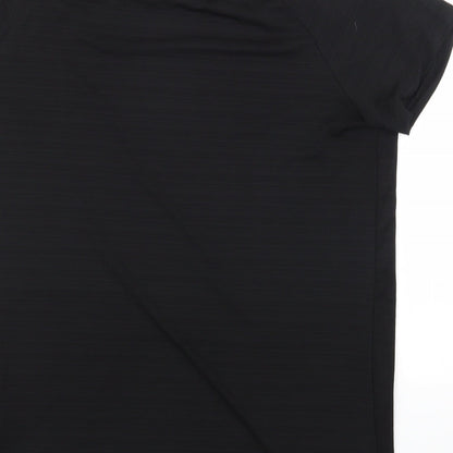 Womens UK Size 10 workout Black Basic T-Shirt
