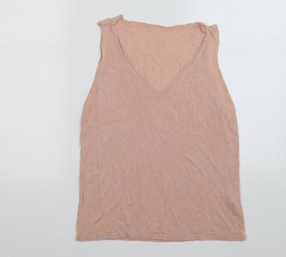 Womens UK Size 12 F&F Pink Basic Tank